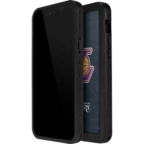NBA Los Angeles Lakers Secondary Logo iPhone 15 Pro Waterproof Case